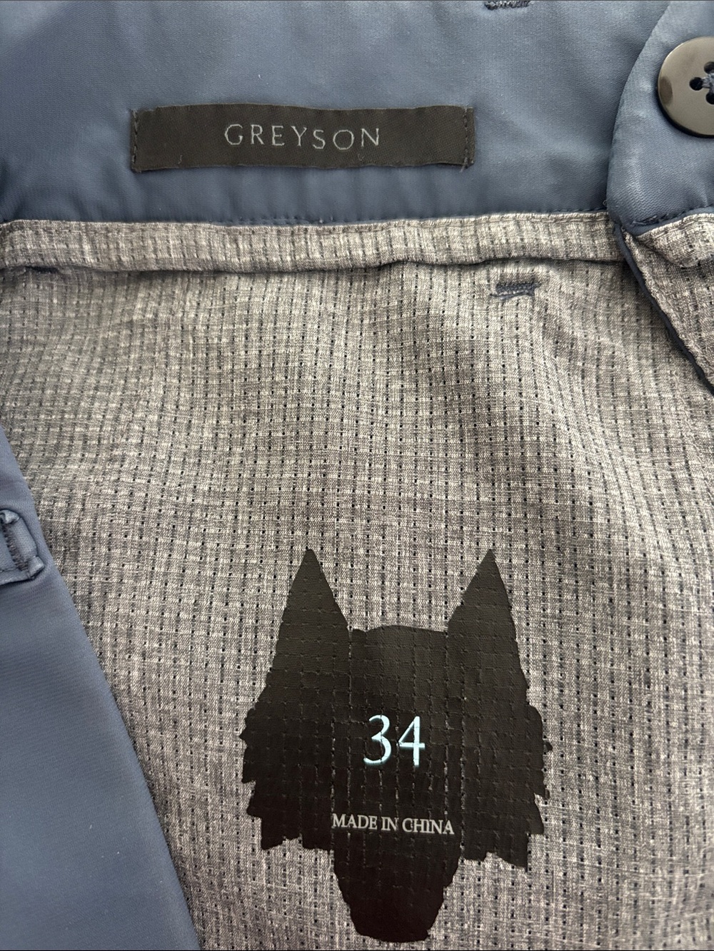 Greyson Men's Dark gray/blue Performance Flat-Front Shorts - Picture 3 of 4